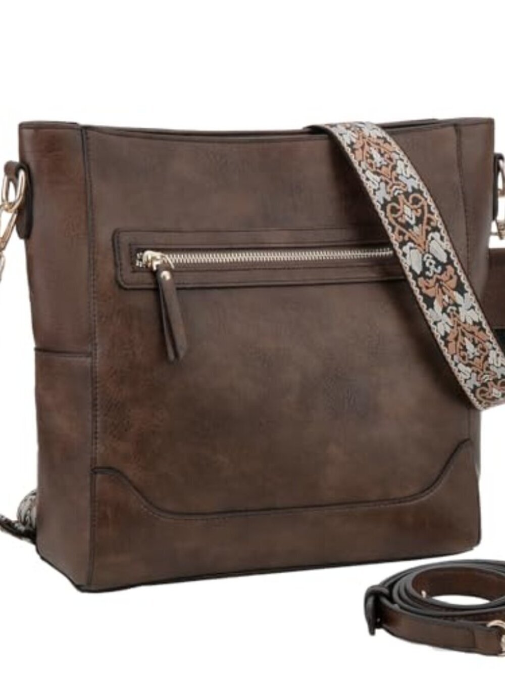 🆕 Crossbody Bag for Women, Trendy Vegan Leather Shoulder Bag,